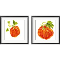 Framed 'Pumpkin Patch 2 Piece Framed Art Print Set' border=