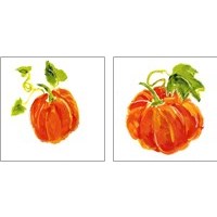 Framed 'Pumpkin Patch 2 Piece Art Print Set' border=