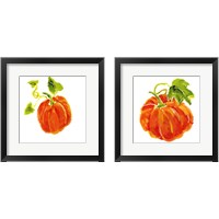 Framed 'Pumpkin Patch 2 Piece Framed Art Print Set' border=