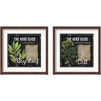 Framed 'Herb Guide 2 Piece Framed Art Print Set' border=