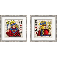 Framed 'Playing Cards 2 Piece Framed Art Print Set' border=