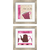 Framed 'Cafe Au Lait Cocoa Punch 2 Piece Framed Art Print Set' border=