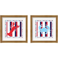 Framed 'Ahoy 2 Piece Framed Art Print Set' border=