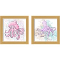 Framed 'Octopus 2 Piece Framed Art Print Set' border=