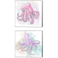 Framed 'Octopus 2 Piece Canvas Print Set' border=