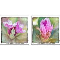 Framed 'Spring Bud 2 Piece Art Print Set' border=