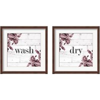 Framed 'Laundry 2 Piece Framed Art Print Set' border=