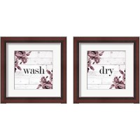 Framed 'Laundry 2 Piece Framed Art Print Set' border=