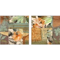 Framed 'Jungle  2 Piece Art Print Set' border=