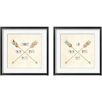 Framed 'Southwest Geo 2 Piece Framed Art Print Set' border=