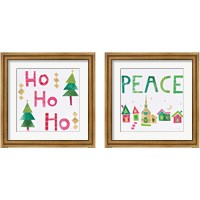 Framed 'Christmas Collage 2 Piece Framed Art Print Set' border=