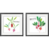 Framed 'Kitchen Garden 2 Piece Framed Art Print Set' border=