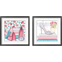 Framed 'Fearless Fashion 2 Piece Framed Art Print Set' border=