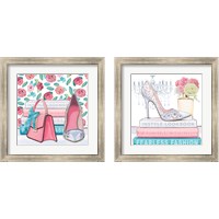 Framed 'Fearless Fashion 2 Piece Framed Art Print Set' border=