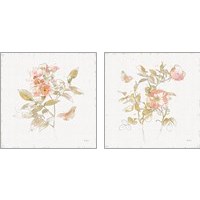 Framed 'Watery Blooms 2 Piece Art Print Set' border=