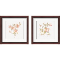 Framed 'Watery Blooms 2 Piece Framed Art Print Set' border=