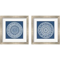 Framed 'Circle Designs 2 Piece Framed Art Print Set' border=