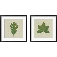 Framed 'Forest Leaves 2 Piece Framed Art Print Set' border=