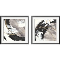 Framed 'Gilded Arcs 2 Piece Framed Art Print Set' border=