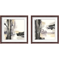 Framed 'Placid  2 Piece Framed Art Print Set' border=