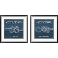 Framed 'Vintage Sailing Knots 2 Piece Framed Art Print Set' border=