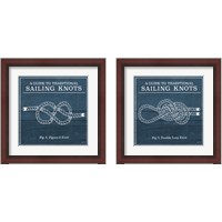 Framed 'Vintage Sailing Knots 2 Piece Framed Art Print Set' border=