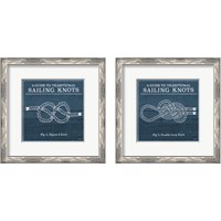 Framed 'Vintage Sailing Knots 2 Piece Framed Art Print Set' border=