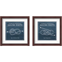 Framed 'Vintage Sailing Knots 2 Piece Framed Art Print Set' border=