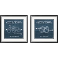 Framed 'Vintage Sailing Knots 2 Piece Framed Art Print Set' border=