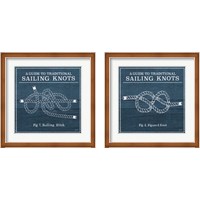 Framed 'Vintage Sailing Knots 2 Piece Framed Art Print Set' border=