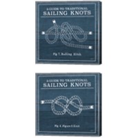 Framed 'Vintage Sailing Knots 2 Piece Canvas Print Set' border=