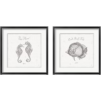 Framed 'Underwater Life 2 Piece Framed Art Print Set' border=