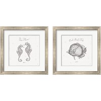 Framed 'Underwater Life 2 Piece Framed Art Print Set' border=