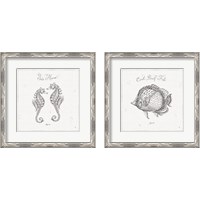 Framed 'Underwater Life 2 Piece Framed Art Print Set' border=