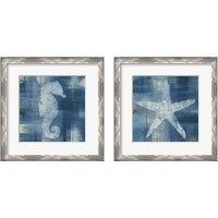 Framed 'Batik Seas 2 Piece Framed Art Print Set' border=