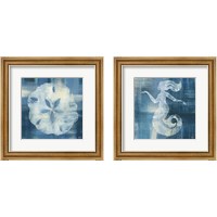 Framed 'Batik Seas 2 Piece Framed Art Print Set' border=