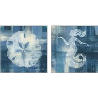 Framed 'Batik Seas 2 Piece Art Print Set' border=