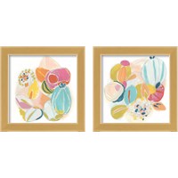 Framed 'Floral Vibe 2 Piece Framed Art Print Set' border=