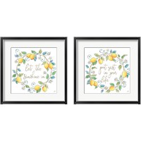 Framed 'Mediterranean Breeze 2 Piece Framed Art Print Set' border=