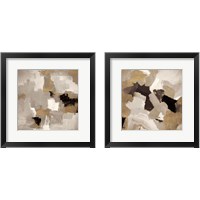 Framed 'Muted Abstract 2 Piece Framed Art Print Set' border=