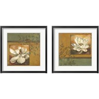 Framed 'White Nature 2 Piece Framed Art Print Set' border=