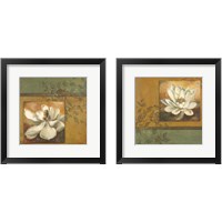 Framed 'White Nature 2 Piece Framed Art Print Set' border=