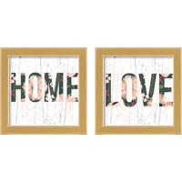 Framed 'Love & Home 2 Piece Framed Art Print Set' border=