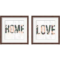 Framed 'Love & Home 2 Piece Framed Art Print Set' border=