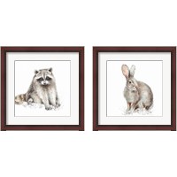 Framed 'Forest Friends 2 Piece Framed Art Print Set' border=