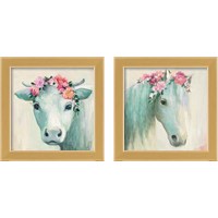 Framed 'Festival Girl  2 Piece Framed Art Print Set' border=