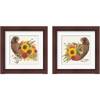 Framed 'Colorful Cornucopia 2 Piece Framed Art Print Set' border=