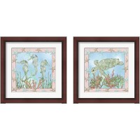 Framed 'Coastal Life 2 Piece Framed Art Print Set' border=