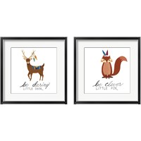 Framed 'Woodland Warriors 2 Piece Framed Art Print Set' border=