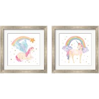 Framed 'Magical Friends 2 Piece Framed Art Print Set' border=